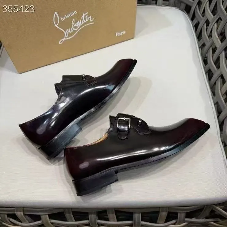 p920💰Men's shoes Christia*.Lobouti*🆑High-end men's business formal leather shoes | Classic red sole shoes | Original imported first-layer cowhide | Iconic rivet decoration | Water-dyed cowhide lining | Italian imported red cowhide outsole | High-end luxury | Perfect interpretation of fashion, sunshine, style, suitable for various occasions Size: 39-44 (customized at 38.45.46)